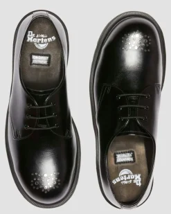 Dr. Martens Last Chance Styles|Last Chance Styles*1461 Analine Leather Steel Toe Shoes in Black Black — Analine