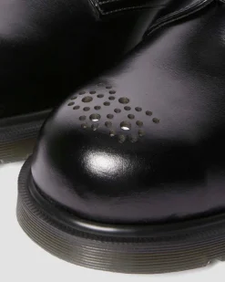 Dr. Martens Last Chance Styles|Last Chance Styles*1461 Analine Leather Steel Toe Shoes in Black Black — Analine