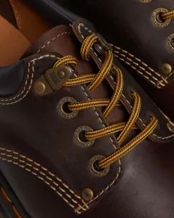 Dr. Martens Originals|Stand Tall: Platform Shoes*8053 Arc Crazy Horse Leather Platform Casual Shoes in Dark Brown Dark Brown — Crazy Horse