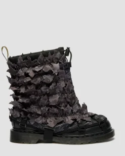 Dr. Martens Collaborations|Collaborations*1460 BABYLON in Black Black — Smooth Leather