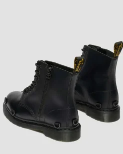 Dr. Martens Collaborations|Collaborations*1460 BABYLON in Black Black — Smooth Leather