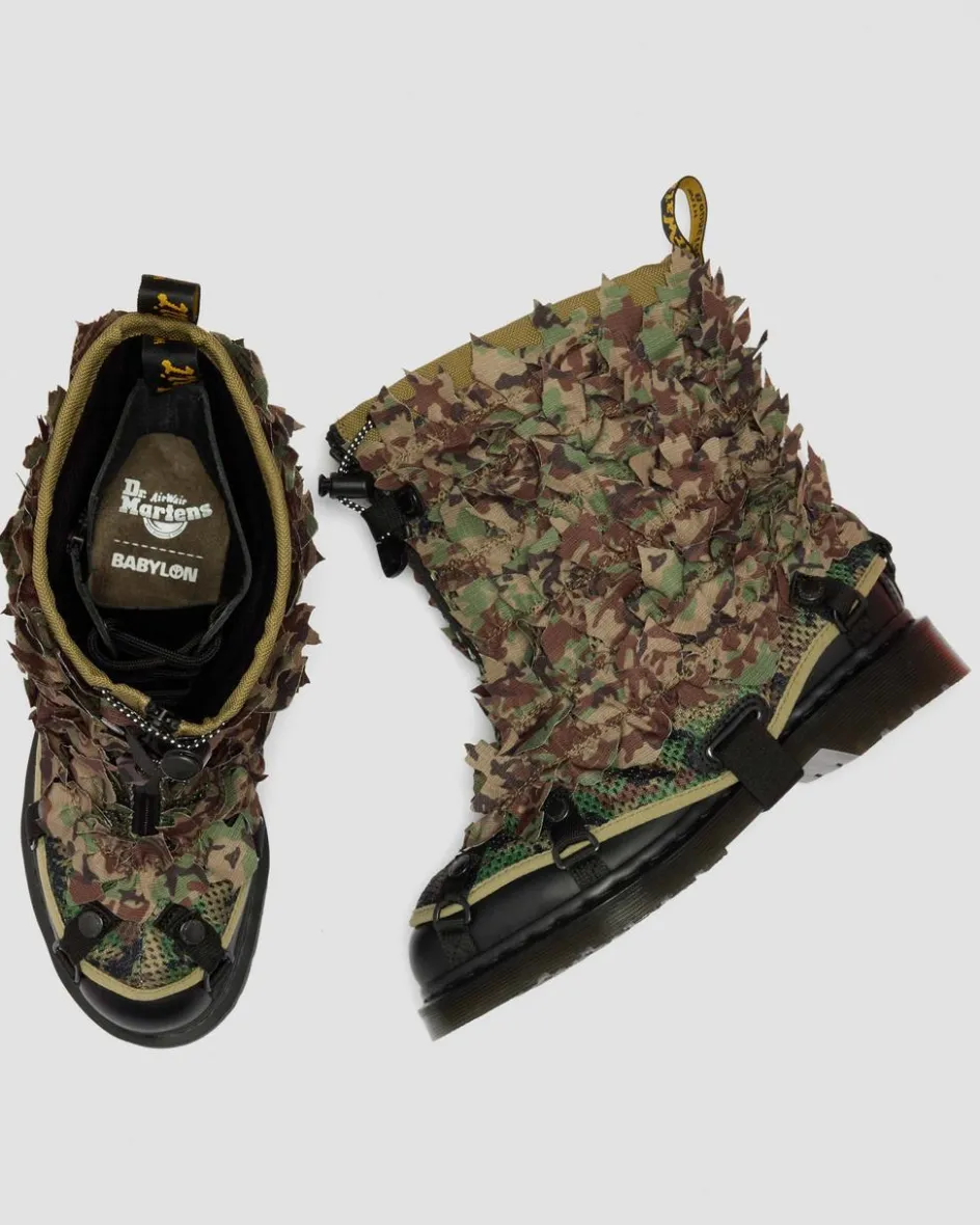 Dr. Martens Collaborations|Collaborations*1460 BABYLON in Camo Camo — Smooth Leather