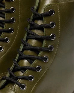 Dr. Martens Last Chance Styles|Last Chance Styles*1460 Bex Eclipse Soft Leather Boots in OLIVE GREEN