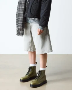 Dr. Martens Last Chance Styles|Last Chance Styles*1460 Bex Eclipse Soft Leather Boots in OLIVE GREEN