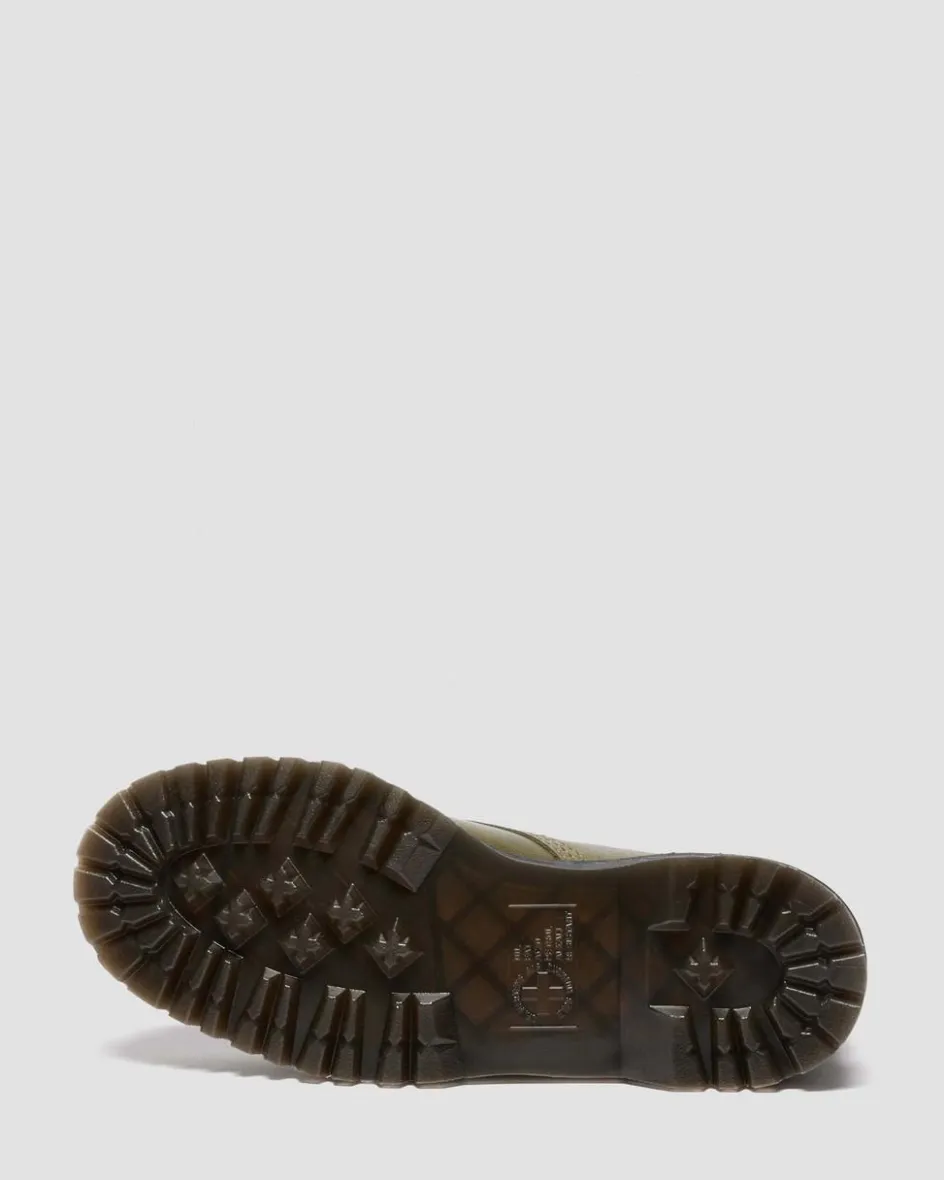 Dr. Martens Last Chance Styles|Last Chance Styles*1460 Bex Eclipse Soft Leather Boots in OLIVE GREEN