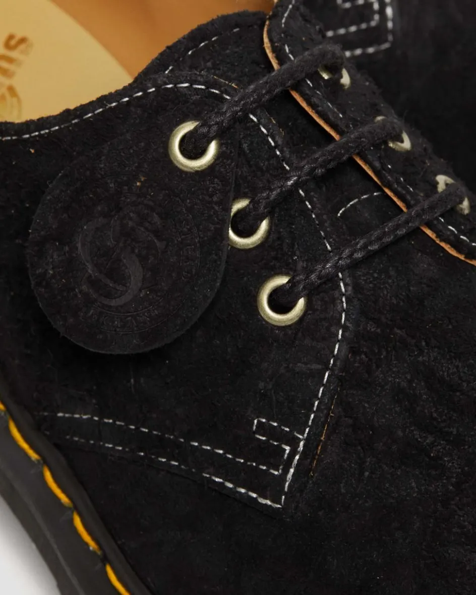 Dr. Martens Last Chance Styles|Last Chance Styles*1461 Bex Made in England Emboss Suede Oxford Shoes in Black