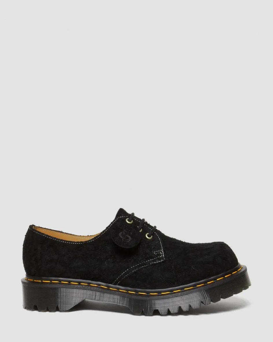 Dr. Martens Last Chance Styles|Last Chance Styles*1461 Bex Made in England Emboss Suede Oxford Shoes in Black
