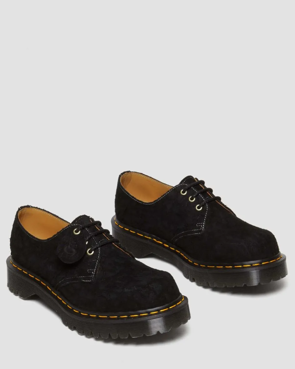 Dr. Martens Last Chance Styles|Last Chance Styles*1461 Bex Made in England Emboss Suede Oxford Shoes in Black