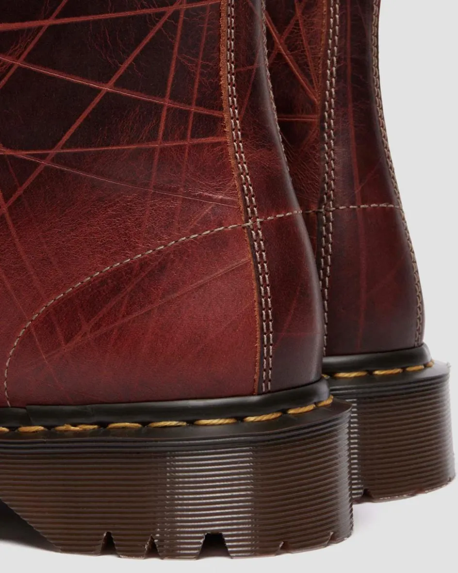 Dr. Martens Last Chance Styles|Last Chance Styles*1460 Bex Made In England Leather Bump Toe Boots in CARAMEL BROWN