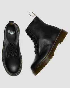 Dr. Martens Originals|New And Featured*1460 Bex Pisa Leather Lace Up Boots in Black Black — Pisa