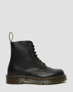 Dr. Martens Originals|New And Featured*1460 Bex Pisa Leather Lace Up Boots in Black Black — Pisa