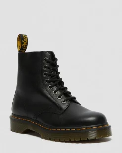 Dr. Martens Originals|New And Featured*1460 Bex Pisa Leather Lace Up Boots in Black Black — Pisa