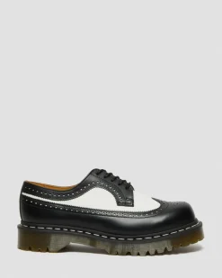 Dr. Martens Stand Tall: Platform Shoes|Shoes*3989 Bex Smooth Leather Brogue Shoes in Black Black — Smooth Leather