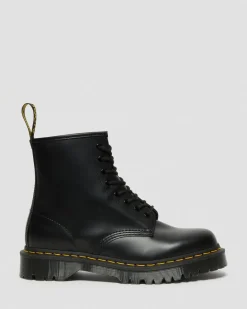 Dr. Martens Originals|New And Featured*1460 Bex Smooth Leather Lace Up Boots in Black Black — Smooth Leather