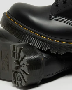 Dr. Martens Originals|New And Featured*1460 Bex Smooth Leather Lace Up Boots in Black Black — Smooth Leather
