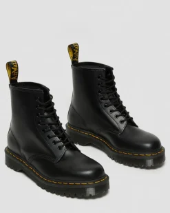 Dr. Martens Originals|New And Featured*1460 Bex Smooth Leather Lace Up Boots in Black Black — Smooth Leather