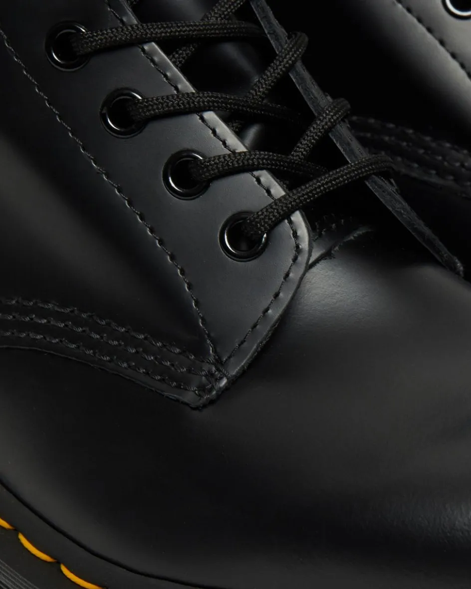 Dr. Martens Originals|New And Featured*1460 Bex Smooth Leather Lace Up Boots in Black Black — Smooth Leather