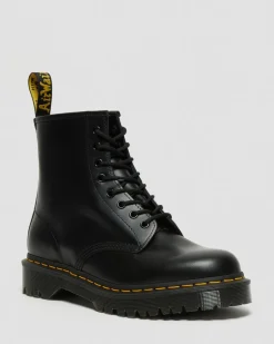 Dr. Martens Originals|New And Featured*1460 Bex Smooth Leather Lace Up Boots in Black Black — Smooth Leather