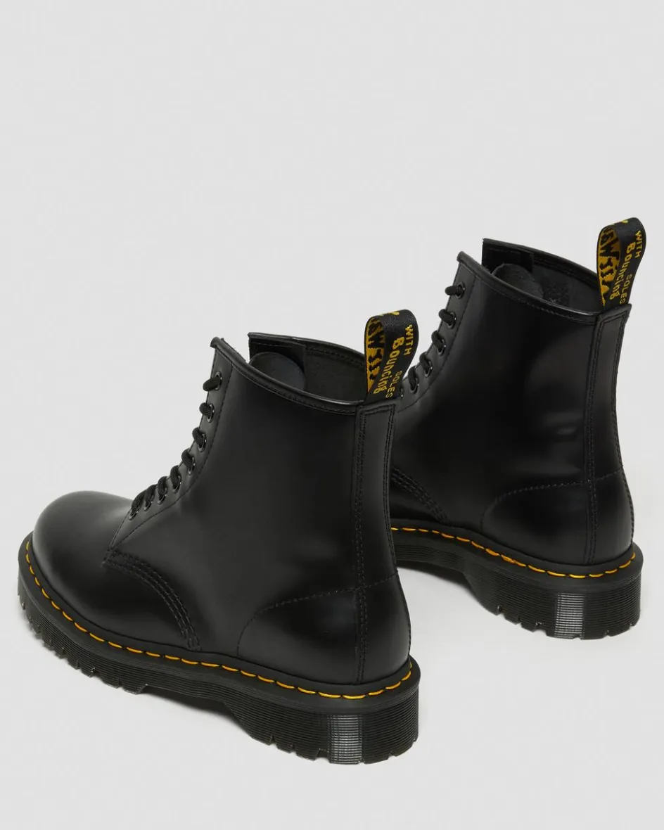 Dr. Martens Originals|New And Featured*1460 Bex Smooth Leather Lace Up Boots in Black Black — Smooth Leather