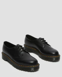 Dr. Martens Stand Tall: Platform Shoes|Shoes*1461 Bex Smooth Leather Oxford Shoes in Black Black — Smooth Leather
