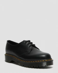 Dr. Martens Stand Tall: Platform Shoes|Shoes*1461 Bex Smooth Leather Oxford Shoes in Black Black — Smooth Leather