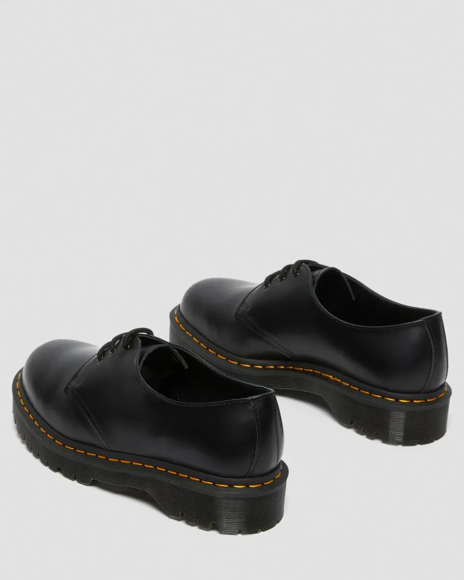 Dr. Martens Stand Tall: Platform Shoes|Shoes*1461 Bex Smooth Leather Oxford Shoes in Black Black — Smooth Leather