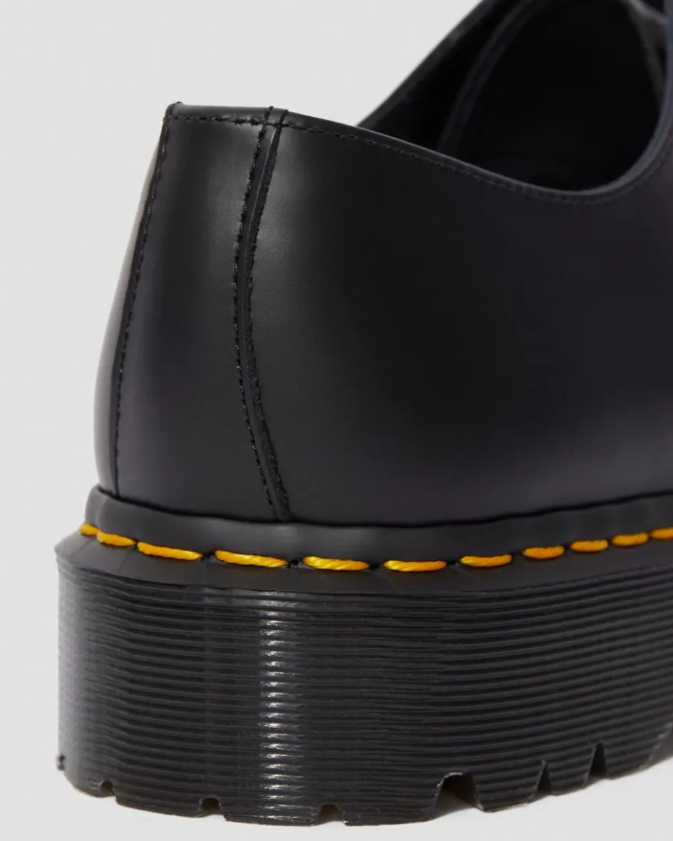 Dr. Martens Stand Tall: Platform Shoes|Shoes*1461 Bex Smooth Leather Oxford Shoes in Black Black — Smooth Leather