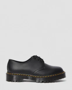 Dr. Martens Stand Tall: Platform Shoes|Shoes*1461 Bex Smooth Leather Oxford Shoes in Black Black — Smooth Leather
