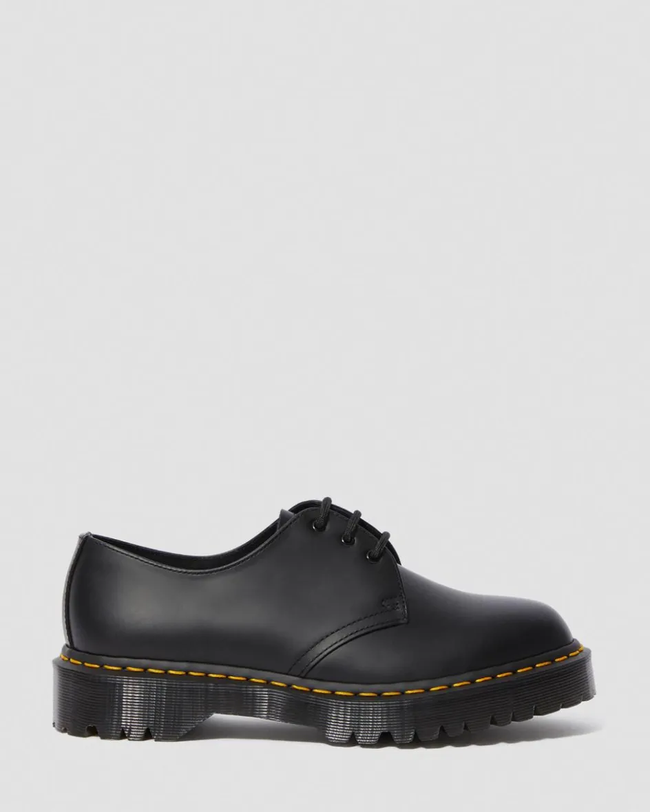 Dr. Martens Stand Tall: Platform Shoes|Shoes*1461 Bex Smooth Leather Oxford Shoes in Black Black — Smooth Leather