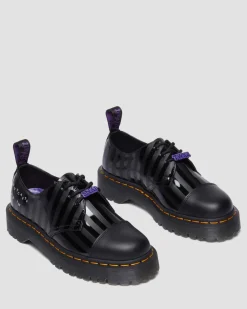 Dr. Martens Collaborations|Collaborations*1461 BEX WEDNESDAY PLATFORM SHOES in Black Black — Smooth Leather