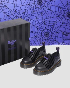Dr. Martens Collaborations|Collaborations*1461 BEX WEDNESDAY PLATFORM SHOES in Black Black — Smooth Leather