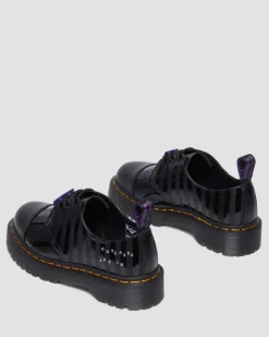 Dr. Martens Collaborations|Collaborations*1461 BEX WEDNESDAY PLATFORM SHOES in Black Black — Smooth Leather