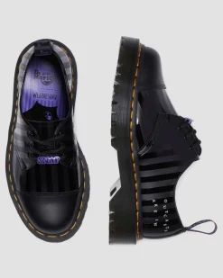 Dr. Martens Collaborations|Collaborations*1461 BEX WEDNESDAY PLATFORM SHOES in Black Black — Smooth Leather