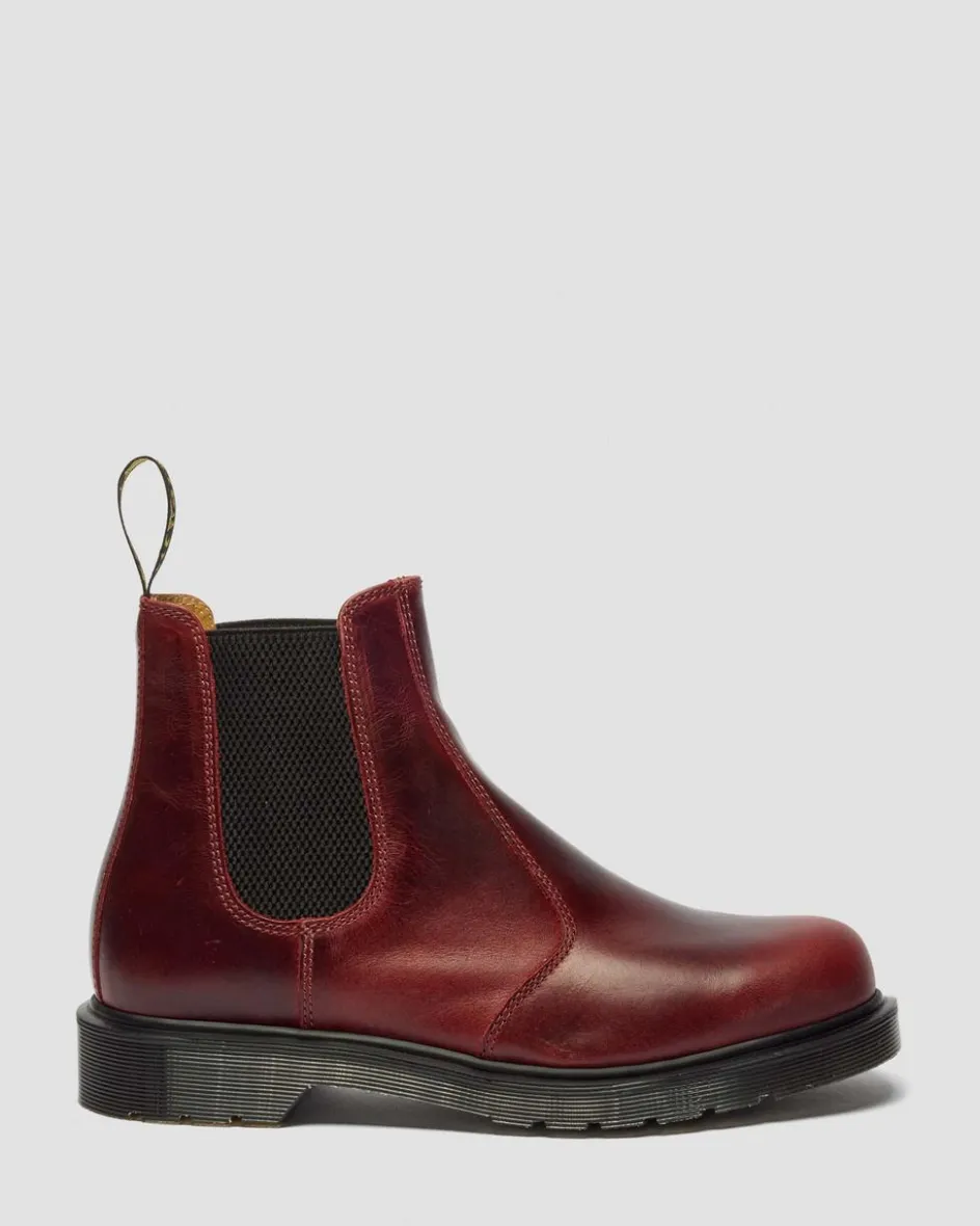 Dr. Martens New And Featured|Boots*2976 Classic Calf Leather Chelsea Boots in Burgundy Burgundy — Classic Calf