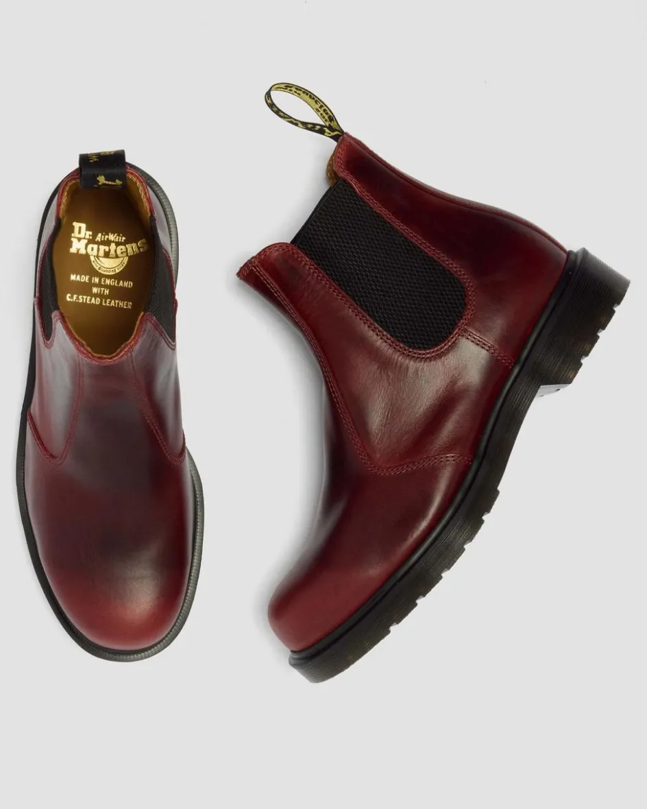 Dr. Martens New And Featured|Boots*2976 Classic Calf Leather Chelsea Boots in Burgundy Burgundy — Classic Calf
