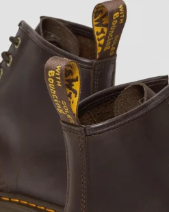 Dr. Martens Last Chance Styles*101 Crazy Horse Leather Ankle Boots in Dark Brown Dark Brown — Crazy Horse