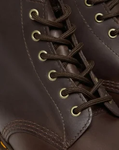 Dr. Martens Last Chance Styles*101 Crazy Horse Leather Ankle Boots in Dark Brown Dark Brown — Crazy Horse