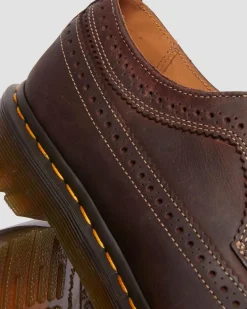 Dr. Martens Shoes|Shoes*3989 Crazy Horse leather brogue shoes in Dark Brown Dark Brown — Crazy Horse