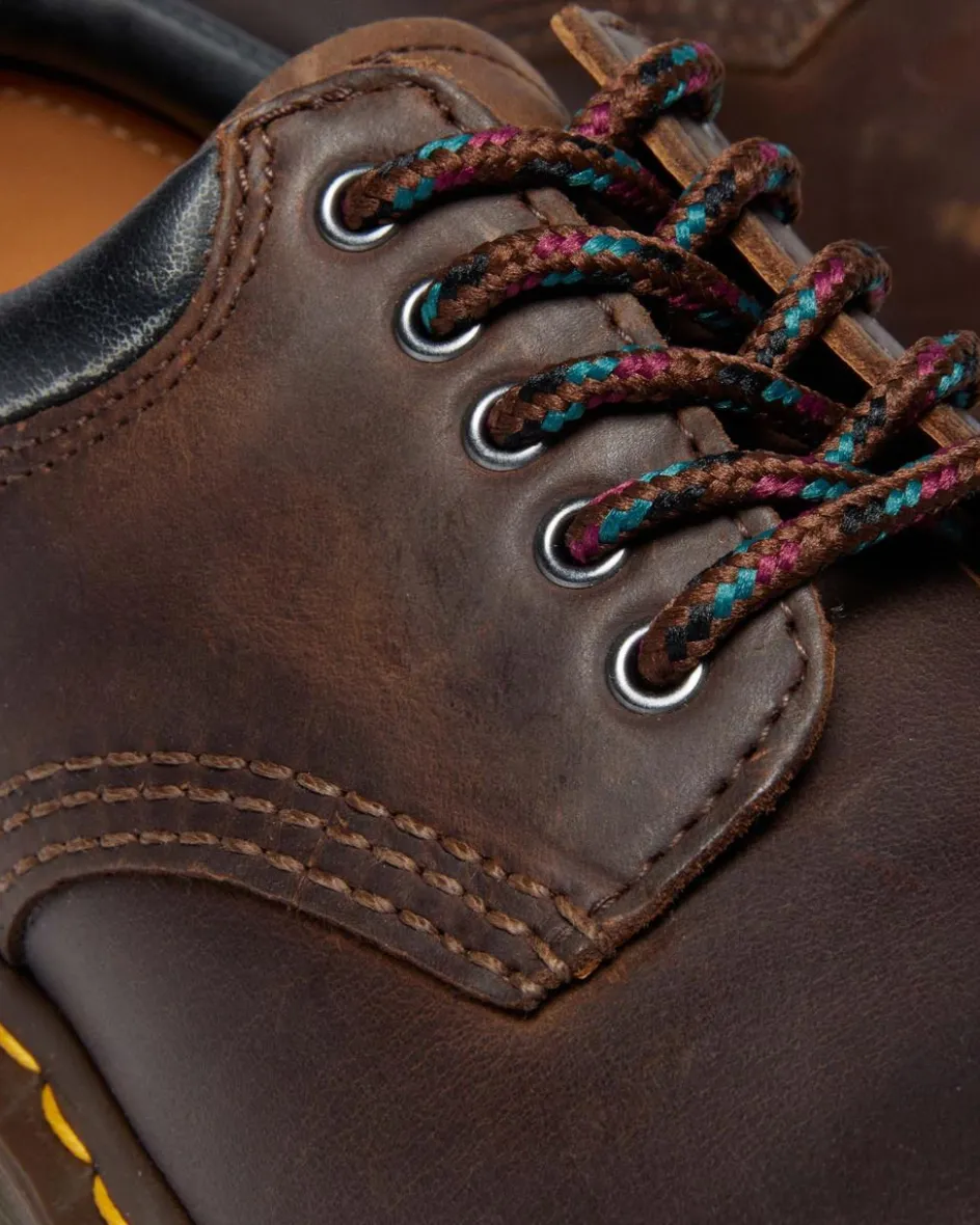 Dr. Martens Originals|Shoes*8053 Crazy Horse Leather Casual Shoes in Dark Brown Dark Brown — Crazy Horse