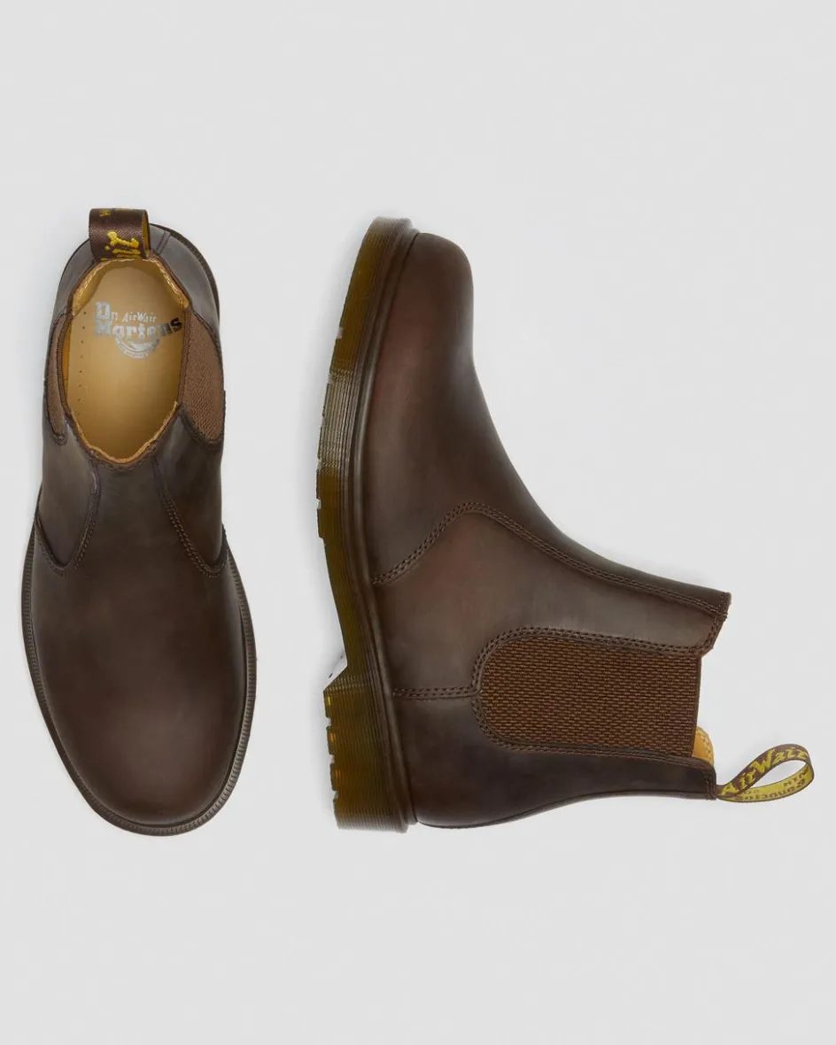 Dr. Martens Originals|Last Chance Styles*2976 Crazy Horse Leather Chelsea Boots in Brown Brown — Crazy Horse