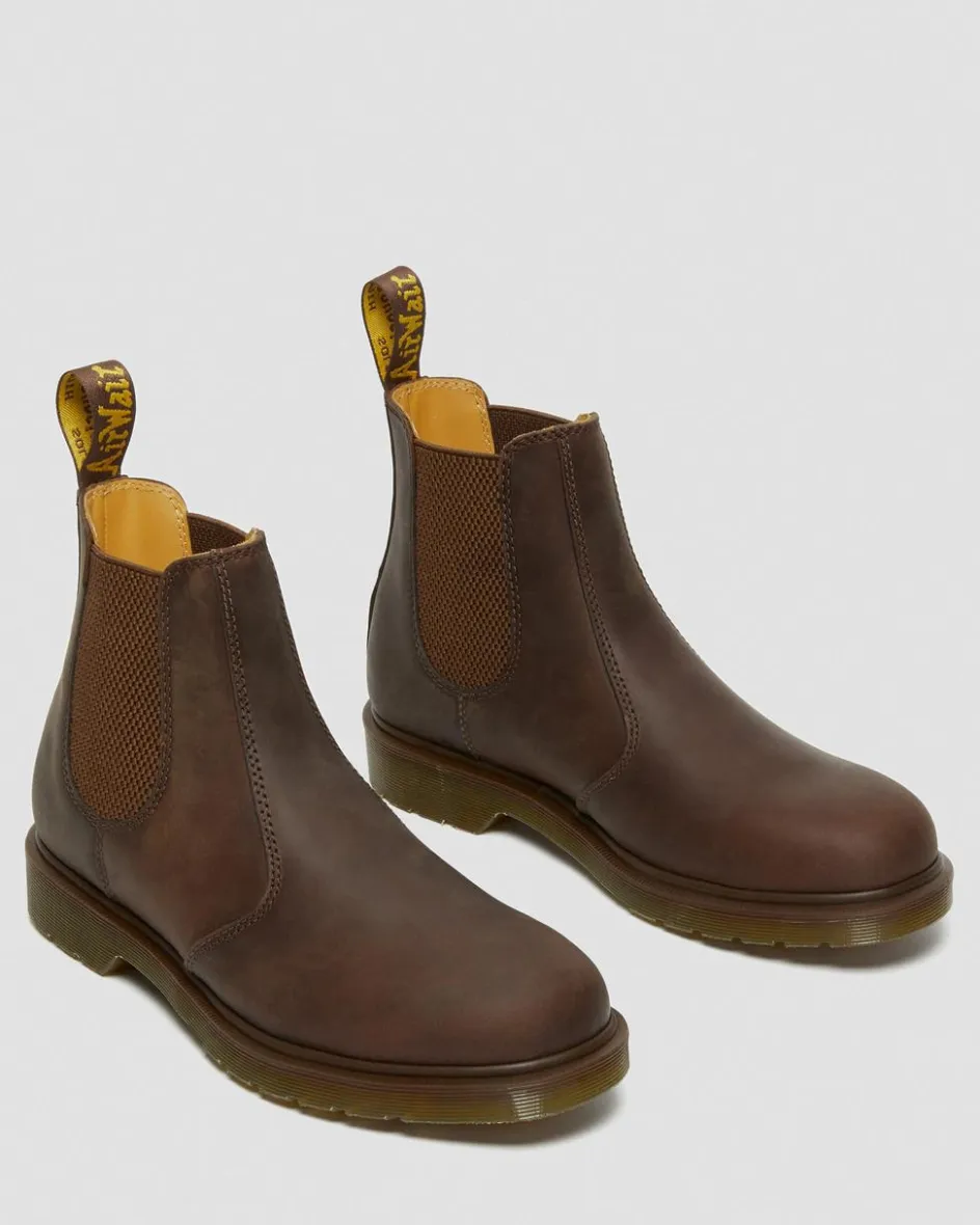 Dr. Martens Originals|Last Chance Styles*2976 Crazy Horse Leather Chelsea Boots in Brown Brown — Crazy Horse