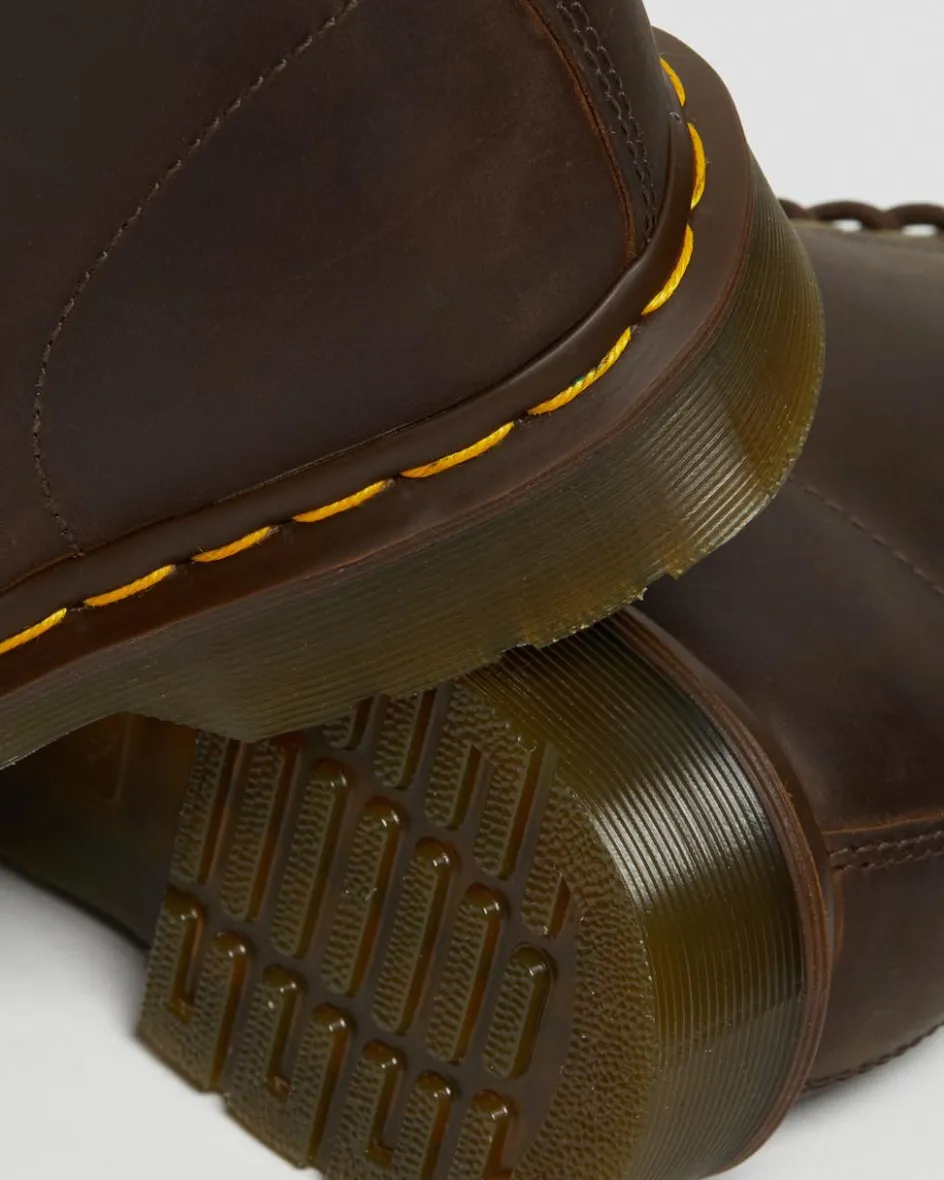 Dr. Martens Originals|New And Featured*1460 Crazy Horse Leather Lace Up Boots in Brown Brown — Crazy Horse