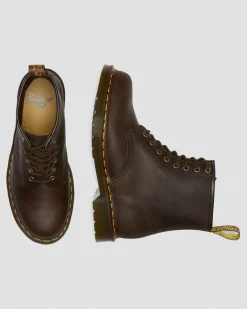 Dr. Martens Originals|New And Featured*1460 Crazy Horse Leather Lace Up Boots in Brown Brown — Crazy Horse