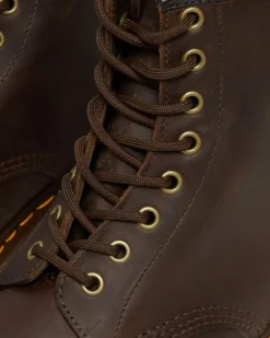 Dr. Martens Originals|New And Featured*1460 Crazy Horse Leather Lace Up Boots in Brown Brown — Crazy Horse