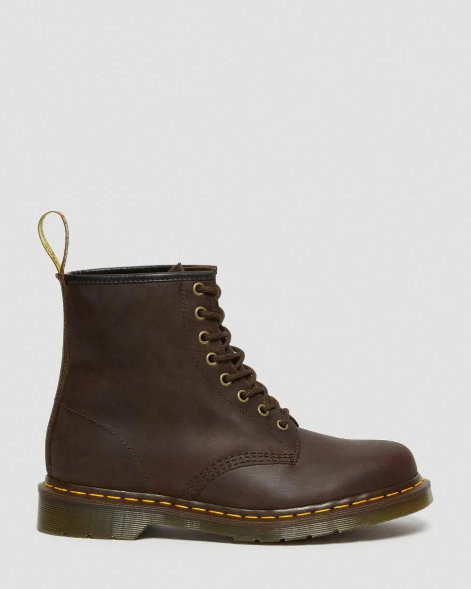 Dr. Martens Originals|New And Featured*1460 Crazy Horse Leather Lace Up Boots in Brown Brown — Crazy Horse