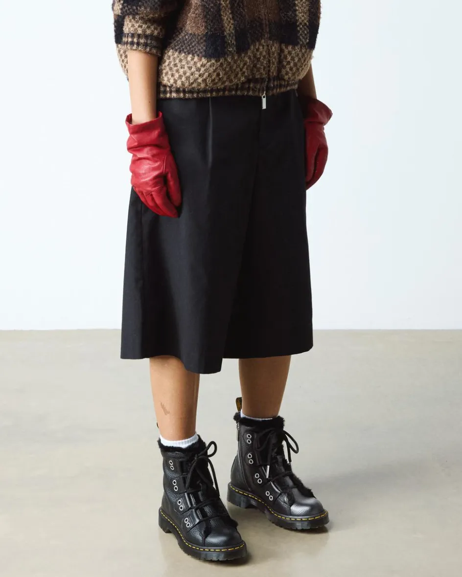 Dr. Martens Winter Boots|Last Chance Styles*1460 Faux Fur Lined Leather Lace Up Boots in Black