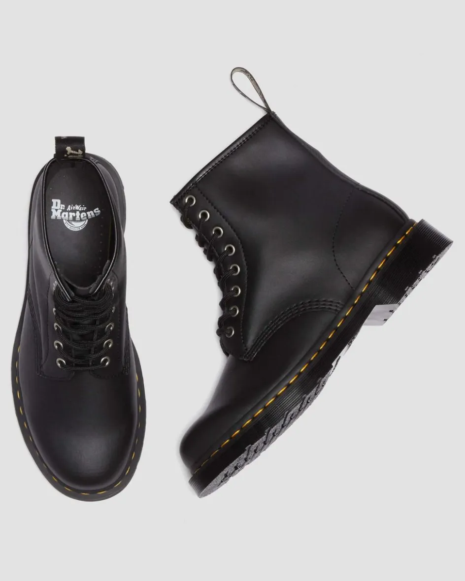 Dr. Martens Last Chance Styles|Last Chance Styles*1460 Genix Nappa Reclaimed Leather Lace Up Boots in Black Black — Genix Nappa