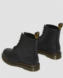 Dr. Martens Originals|Boots*1460 Greasy Leather Lace Up Boots in Black Black — Greasy
