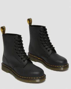 Dr. Martens Originals|Boots*1460 Greasy Leather Lace Up Boots in Black Black — Greasy