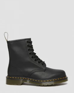 Dr. Martens Originals|Boots*1460 Greasy Leather Lace Up Boots in Black Black — Greasy